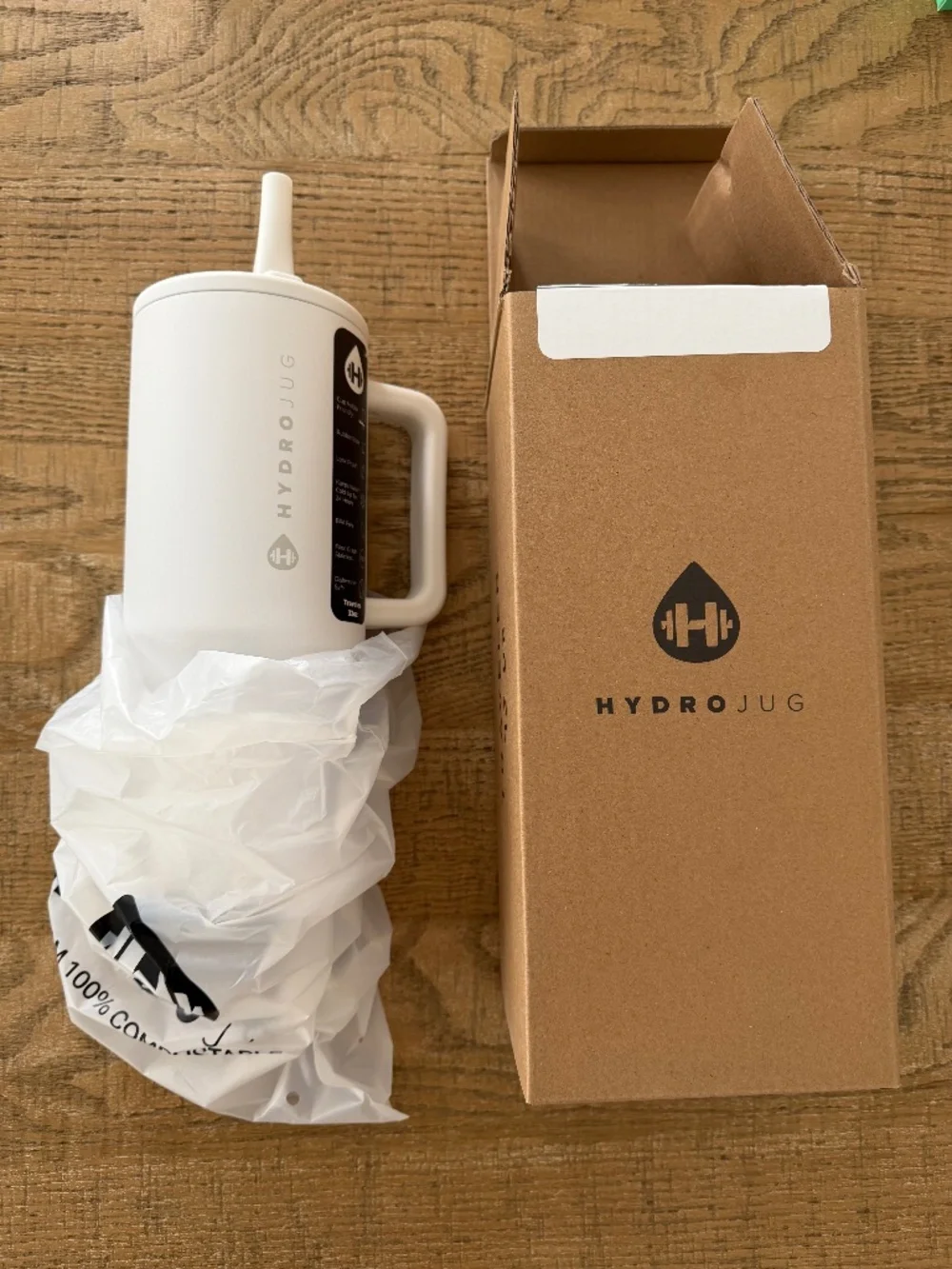 HYDROJUG 32oz Traveler Tumbler - Lunar White - NWT